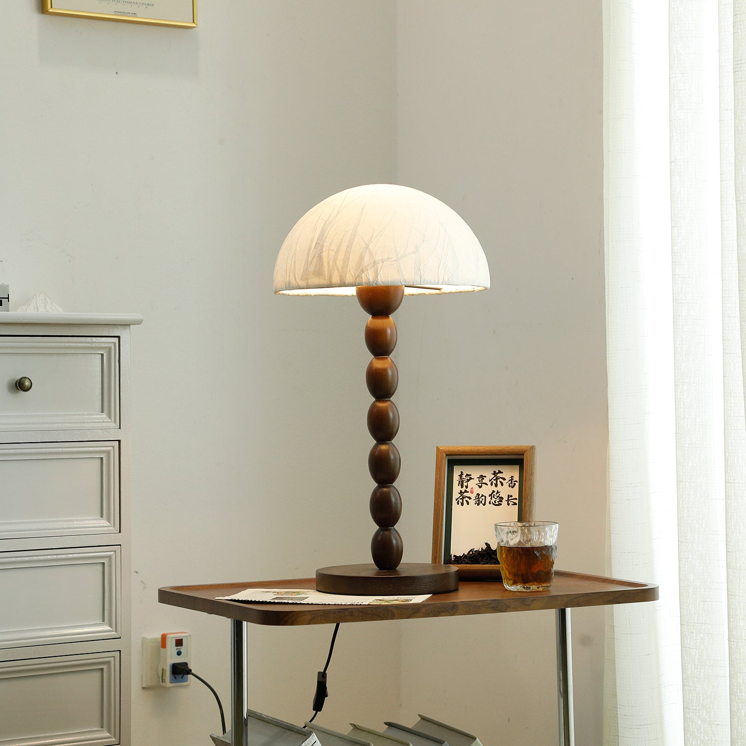 Minimalist Paper Shade Table Lamp