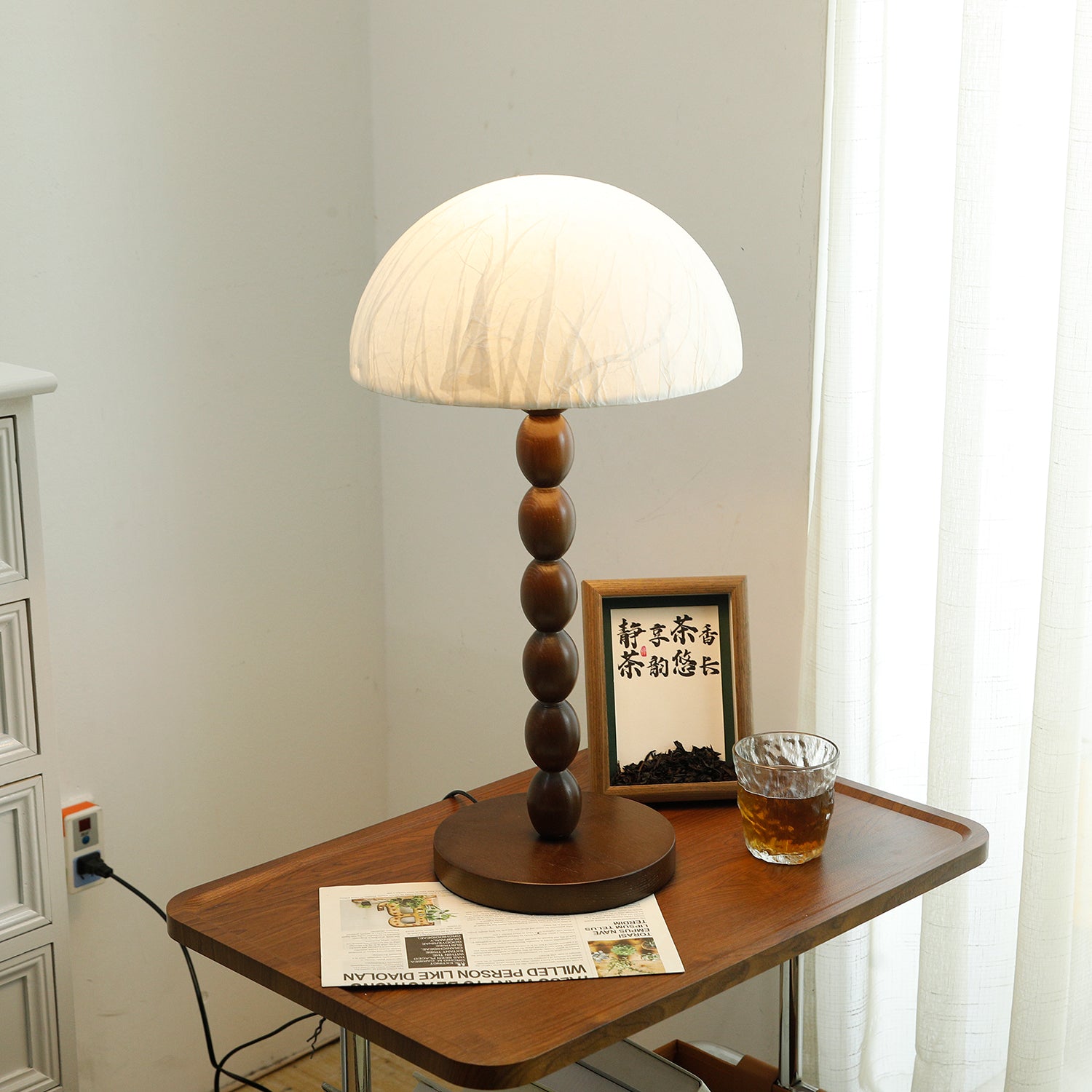 Minimalist Paper Shade Table Lamp