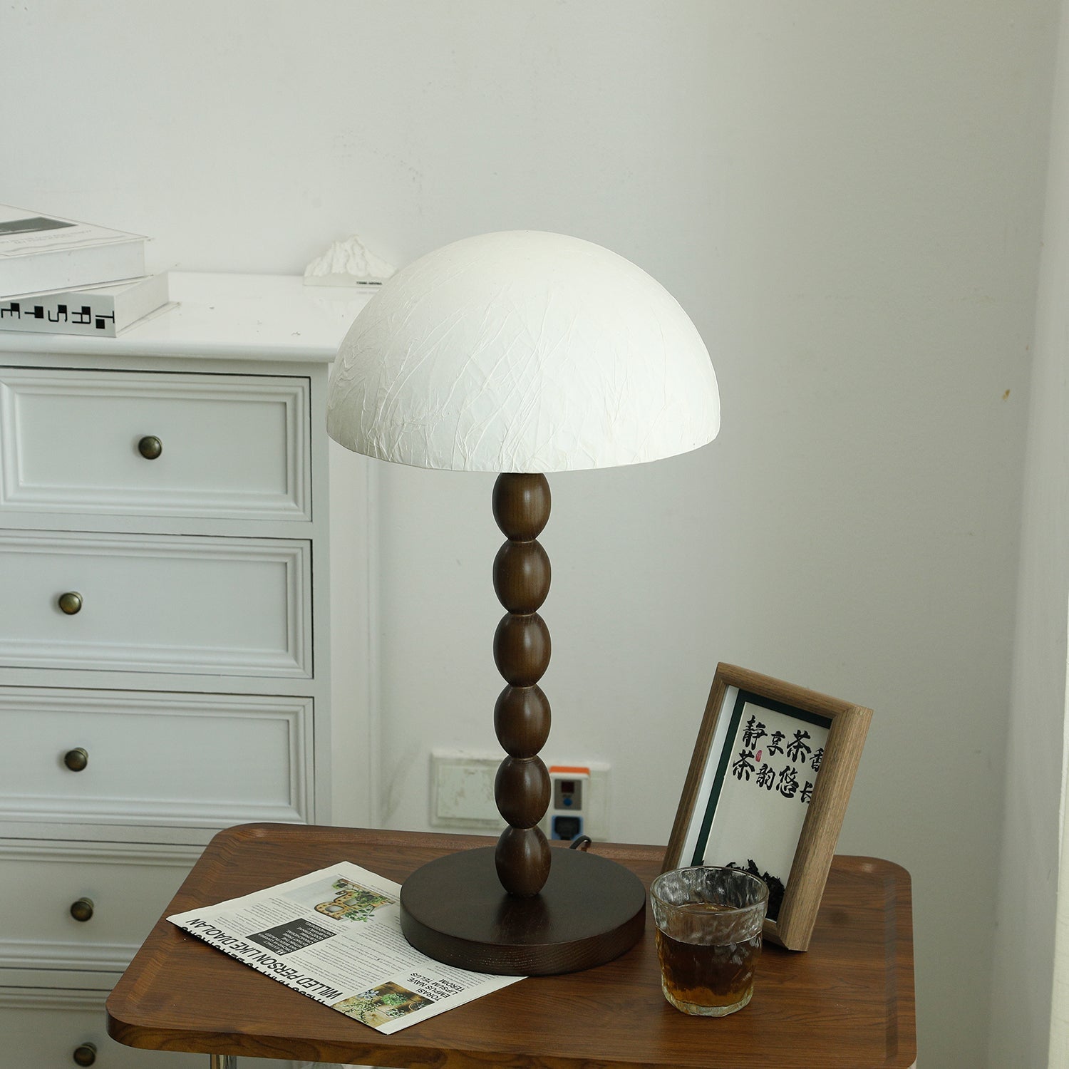 Minimalist Paper Shade Table Lamp