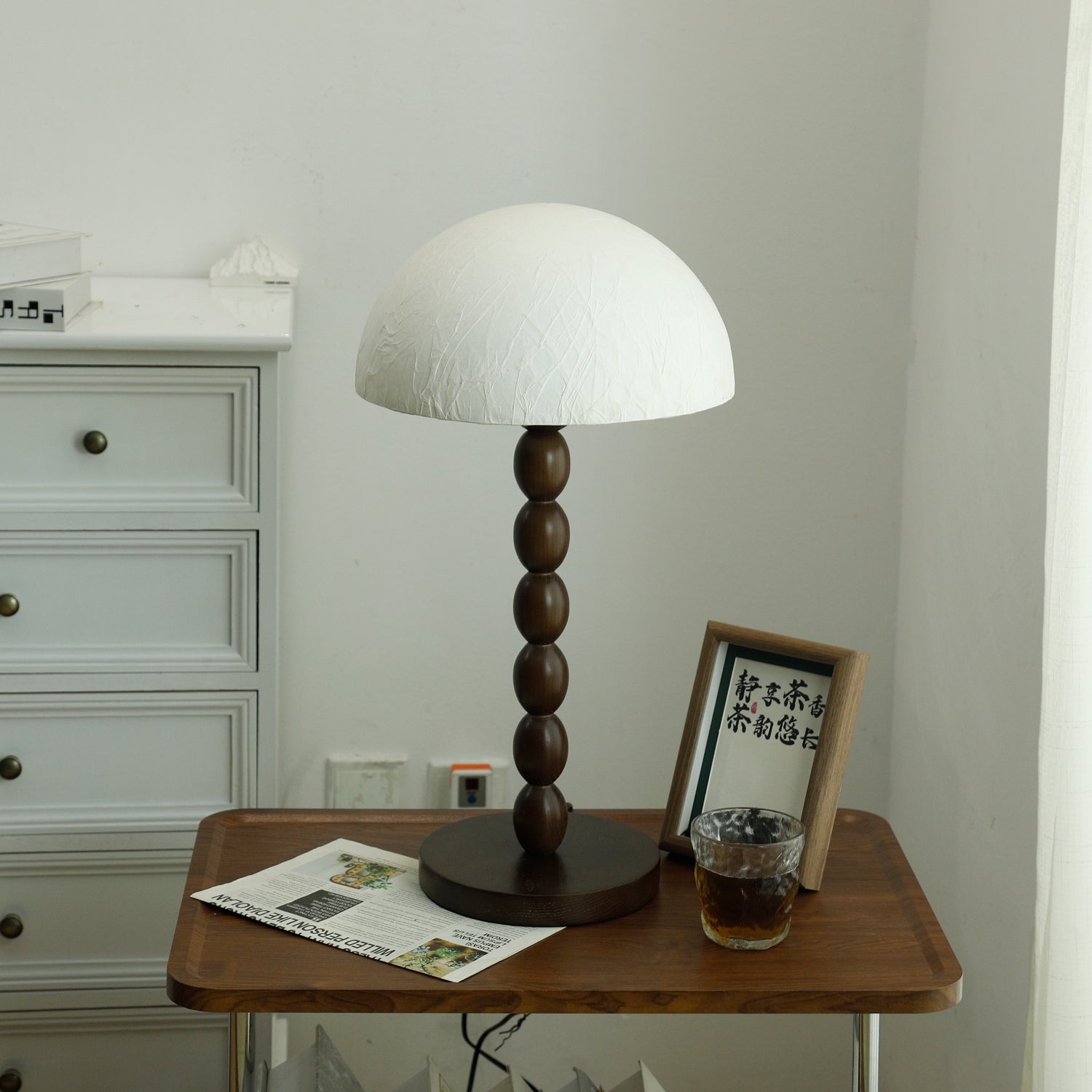 Minimalist Paper Shade Table Lamp