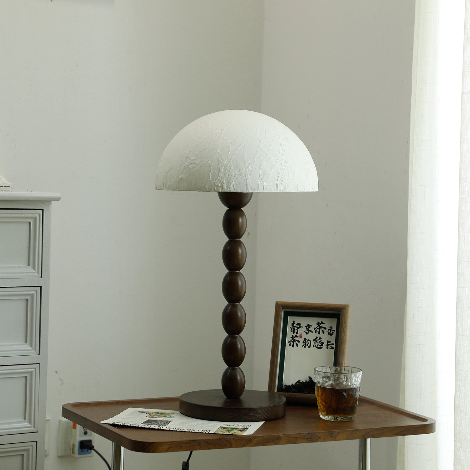 Minimalist Paper Shade Table Lamp