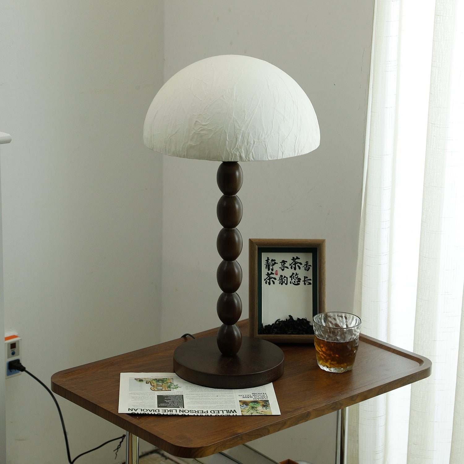 Minimalist Paper Shade Table Lamp
