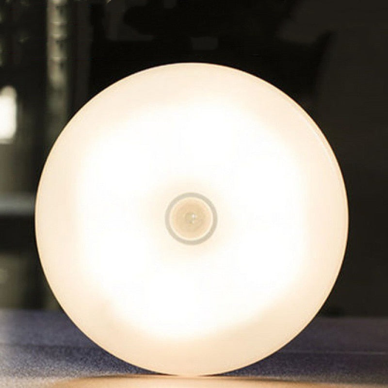 Round LED Motion Sensor Light | Kitchen, Wardrobe, and Closet Wall Light
