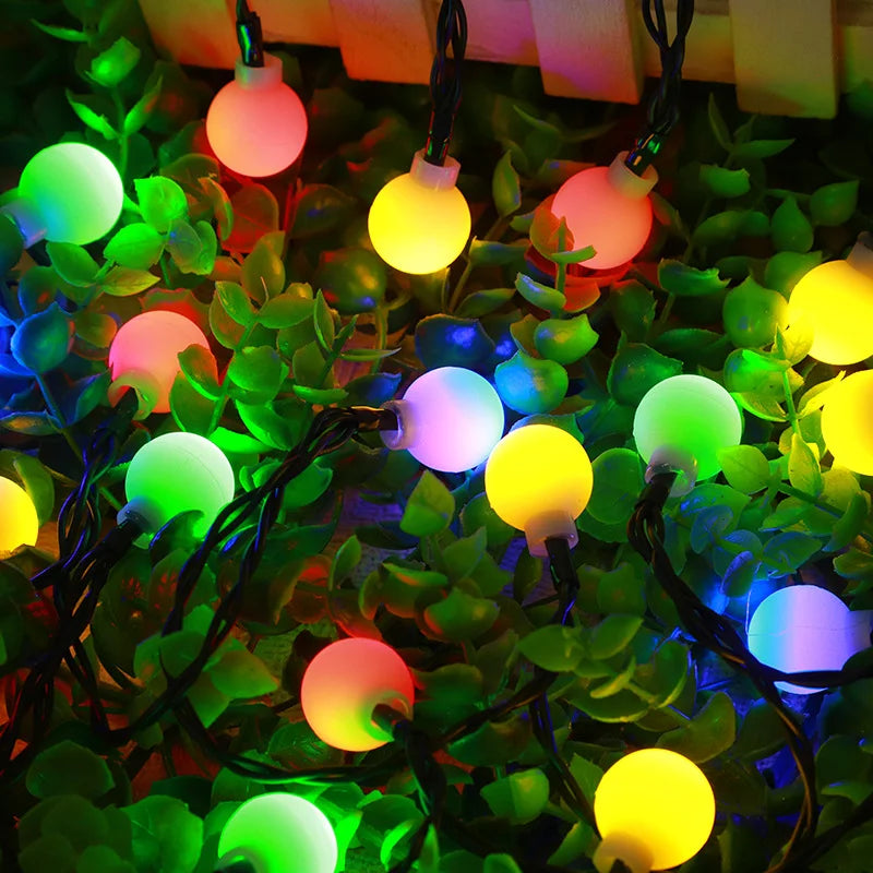 Decorative LED Solar String Lights | Energy-Efficient Christmas Light