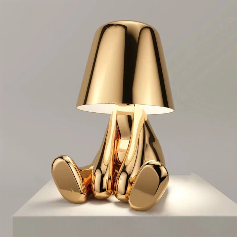 Dimmable Gold & Silver LED Table Lamp