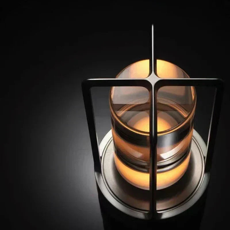Modern Rechargeable LED Lantern – USB Powered Light for Home & Garden - Atelier Dubois Paris