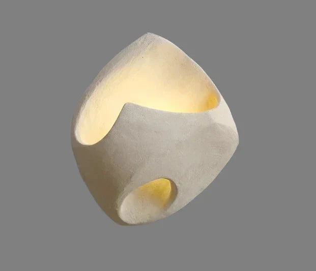 Wabi Sabi Cement Wall Sconce | Minimalist LED Wall Lamp