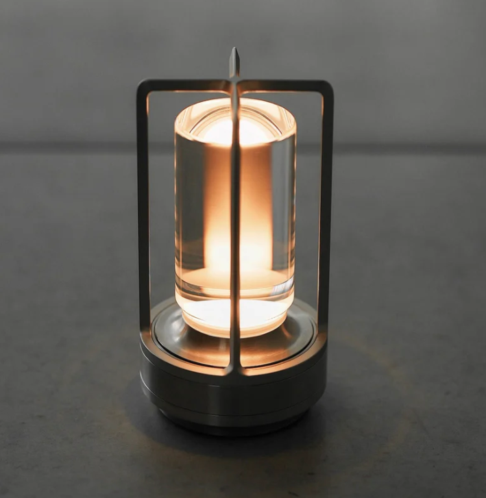 Modern Rechargeable LED Lantern – USB Powered Light for Home & Garden - Atelier Dubois Paris