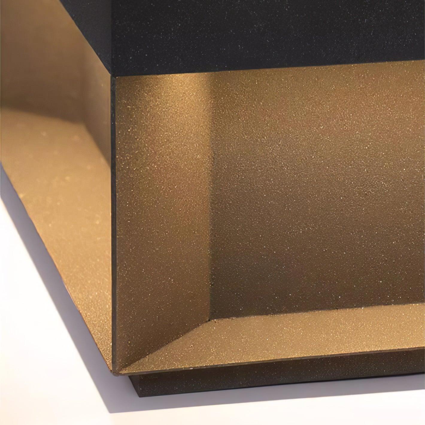 Matte Black Frame Solar Outdoor Post Light