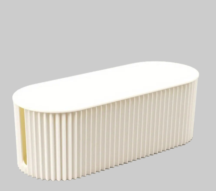 Compact Cable Box Organizer for Power Strips and Cords