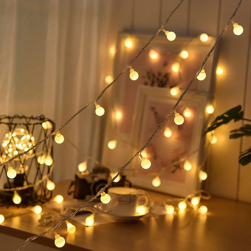 Decorative LED Solar String Lights | Energy-Efficient Christmas Light