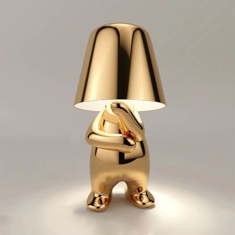 Dimmable Gold & Silver LED Table Lamp