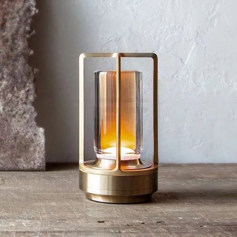Modern Rechargeable LED Lantern – USB Powered Light for Home & Garden - Atelier Dubois Paris