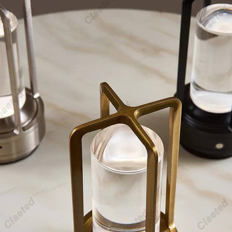 Modern Rechargeable LED Lantern – USB Powered Light for Home & Garden - Atelier Dubois Paris