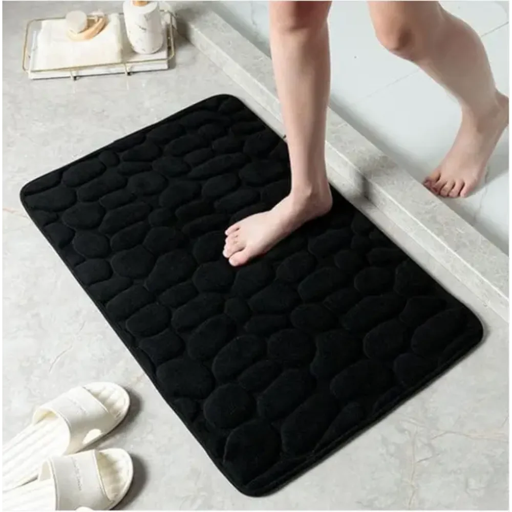 Water-Absorbing Shower Mat with Non-Slip Base