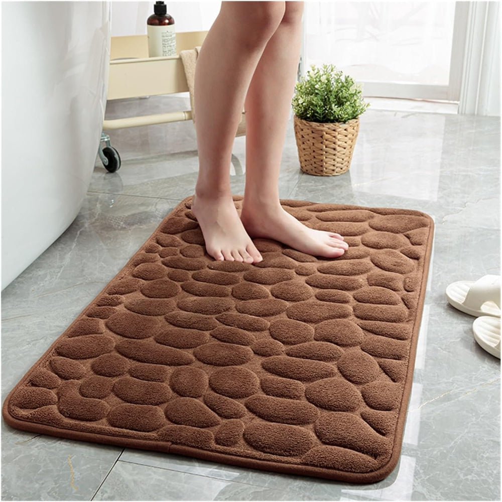 Water-Absorbing Shower Mat with Non-Slip Base