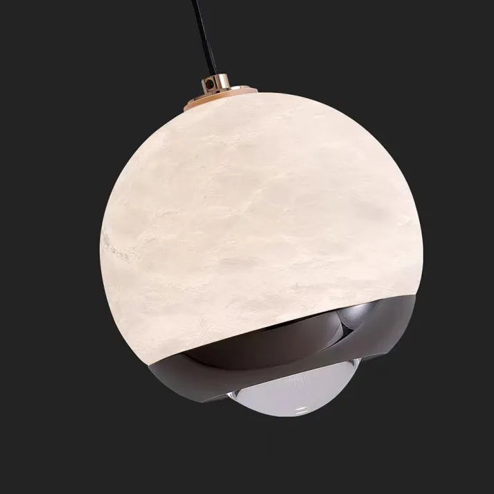 Marble Finish Globe Pendant Light | Nordic-Inspired Ceiling Lamp