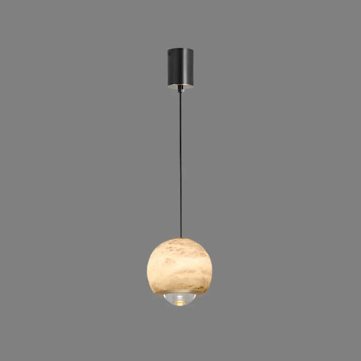 Marble Finish Globe Pendant Light | Nordic-Inspired Ceiling Lamp