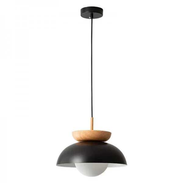 Semi-Wood Scandinavian Pendant Light | Minimalist Hanging Fixture