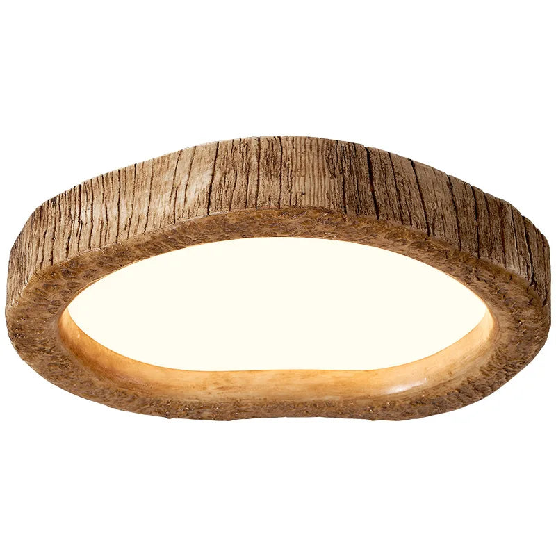 LED Ceiling Fixture with Wood Finish – Timeless Rustic Charm