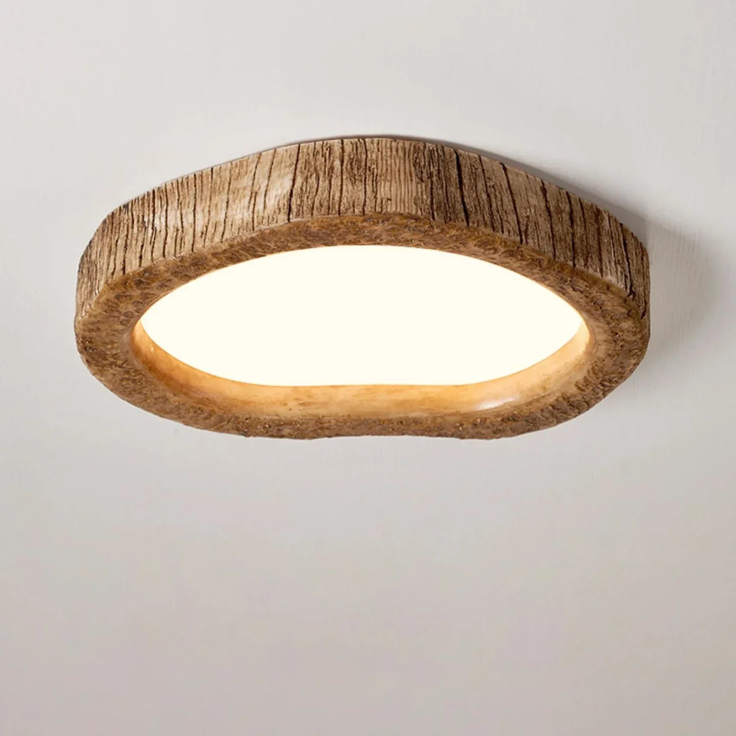 LED Ceiling Fixture with Wood Finish – Timeless Rustic Charm
