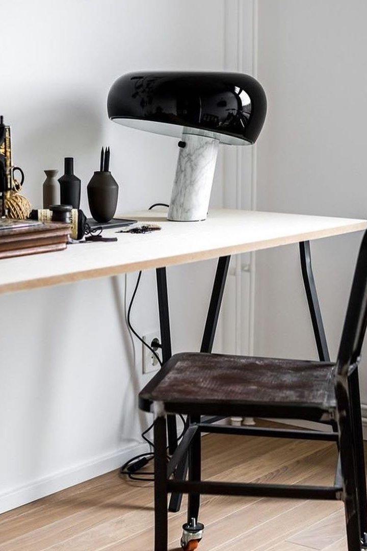 Modern Marble Table Lamp – Dimmable Lighting