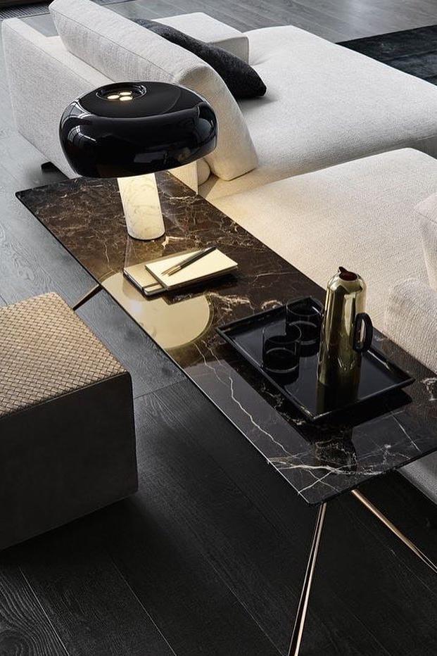 Modern Marble Table Lamp – Dimmable Lighting