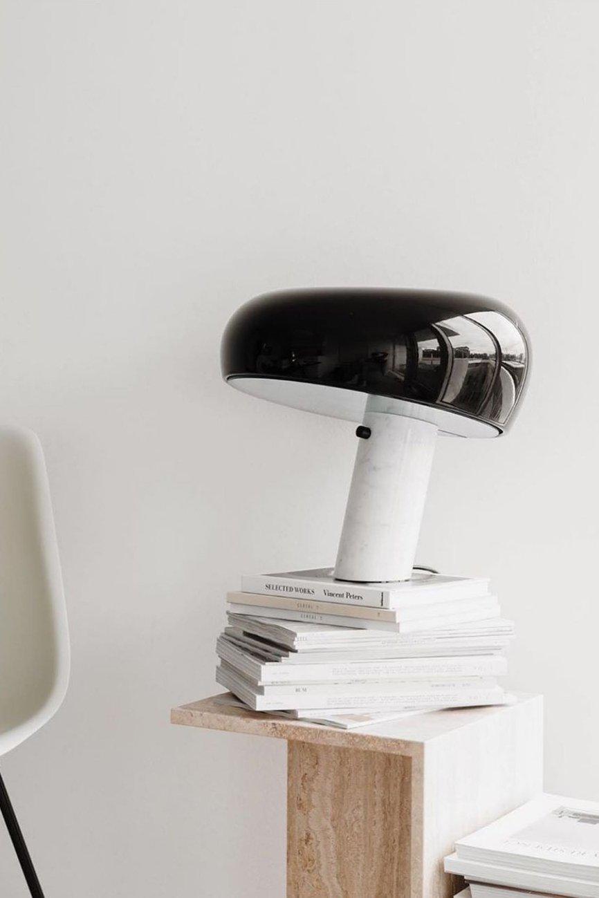 Modern Marble Table Lamp – Dimmable Lighting