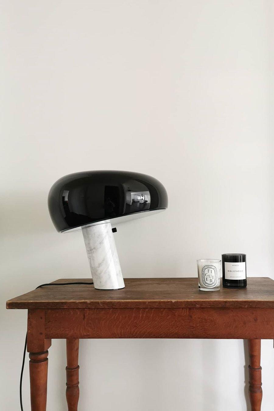 Modern Marble Table Lamp – Dimmable Lighting