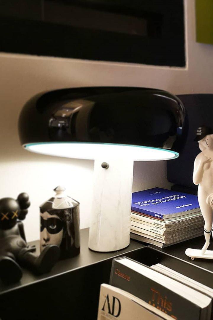 Modern Marble Table Lamp – Dimmable Lighting