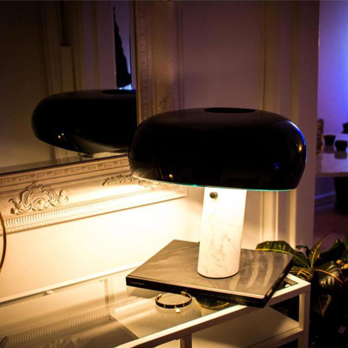 Modern Marble Table Lamp – Dimmable Lighting