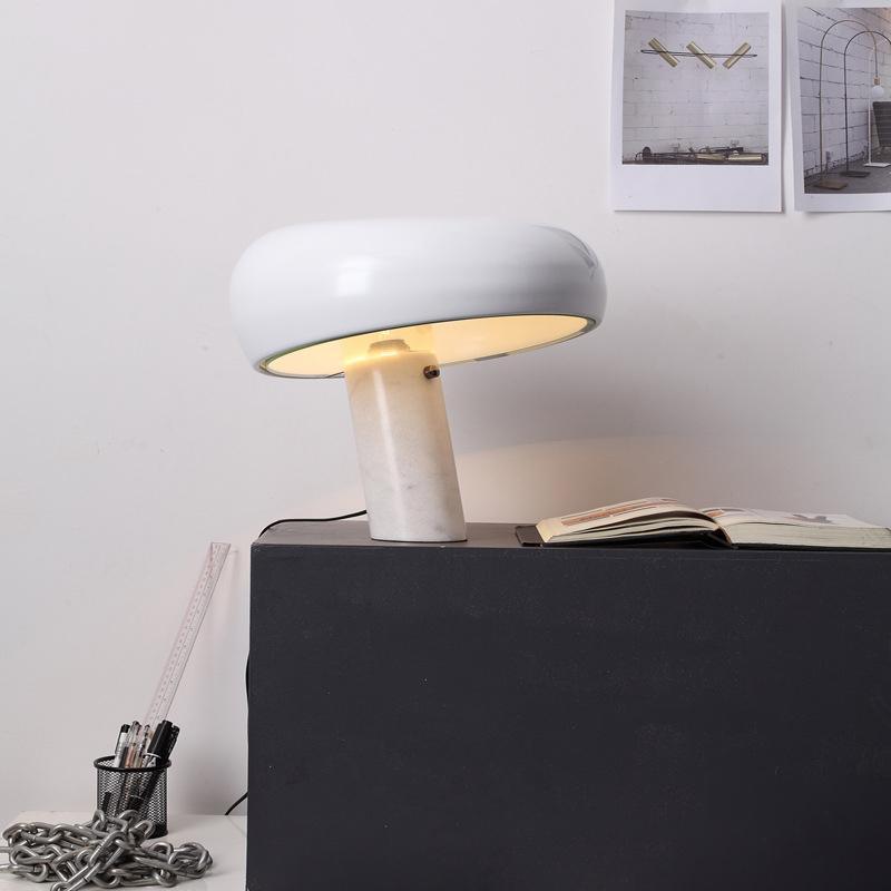 Modern Marble Table Lamp – Dimmable Lighting