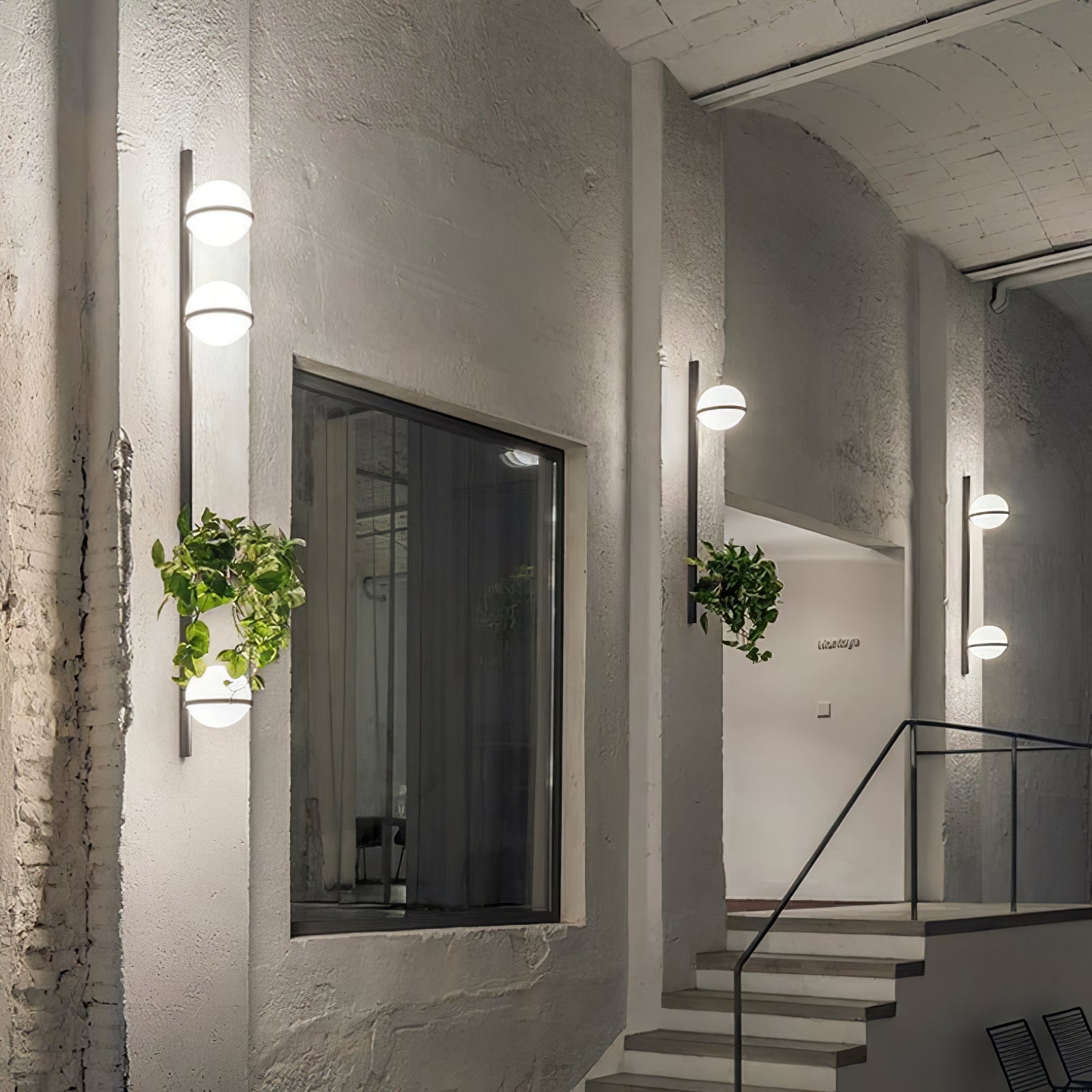 Sleek Globe-Style Outdoor Wall Light