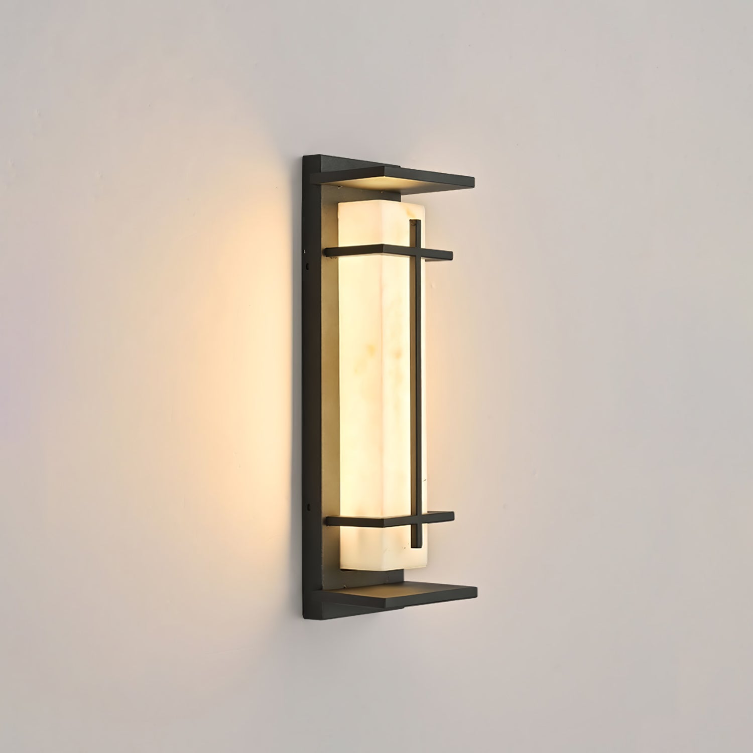 Outdoor Wall Light with Rectangular Frame | Exterior Wall Light