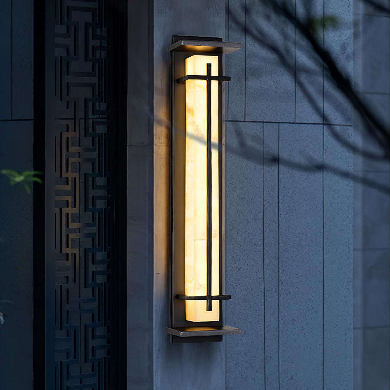Outdoor Wall Light with Rectangular Frame | Exterior Wall Light