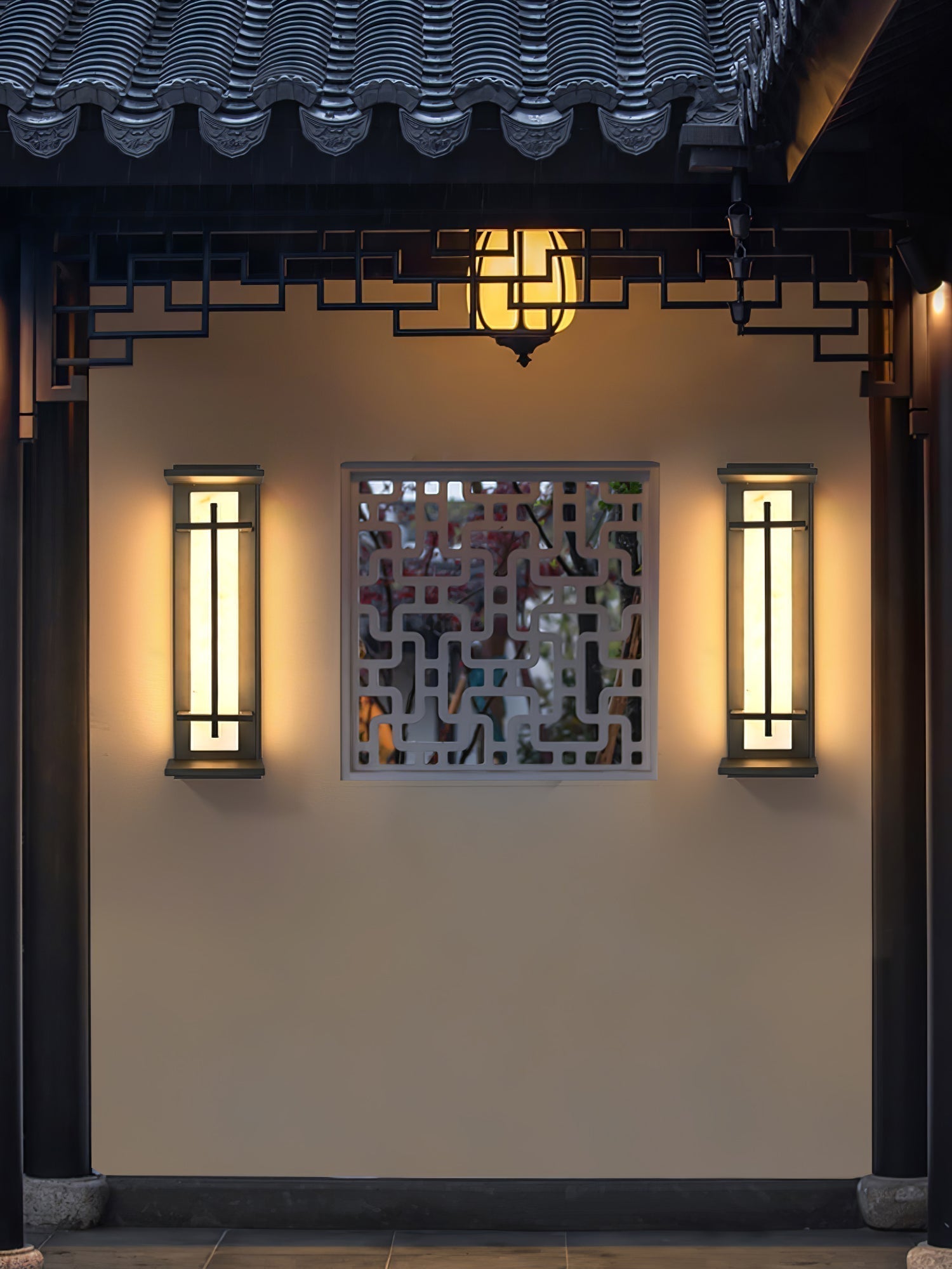 Outdoor Wall Light with Rectangular Frame | Exterior Wall Light