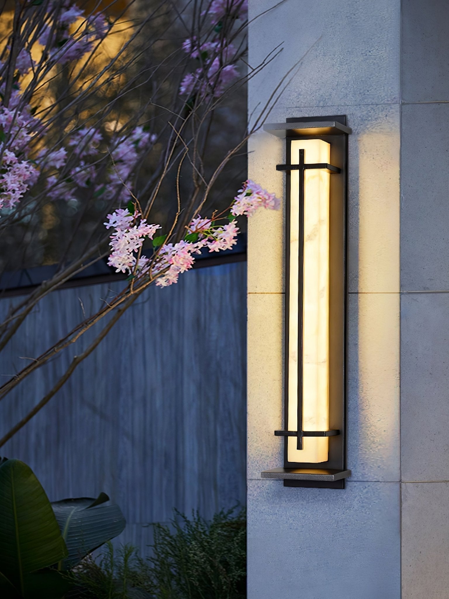 Outdoor Wall Light with Rectangular Frame | Exterior Wall Light