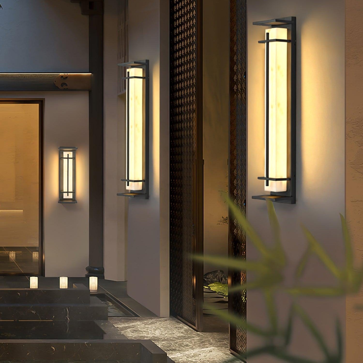 Outdoor Wall Light with Rectangular Frame | Exterior Wall Light