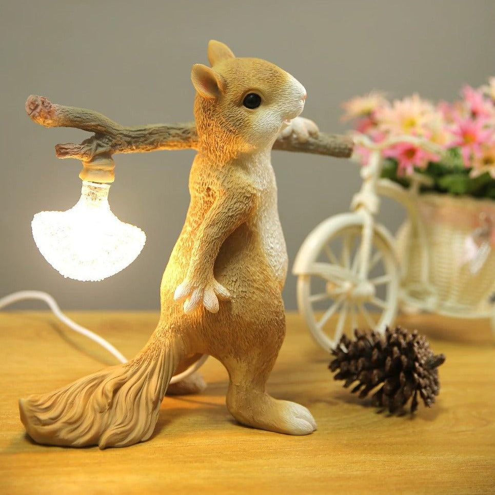 Decorative Squirrel Table Lamp