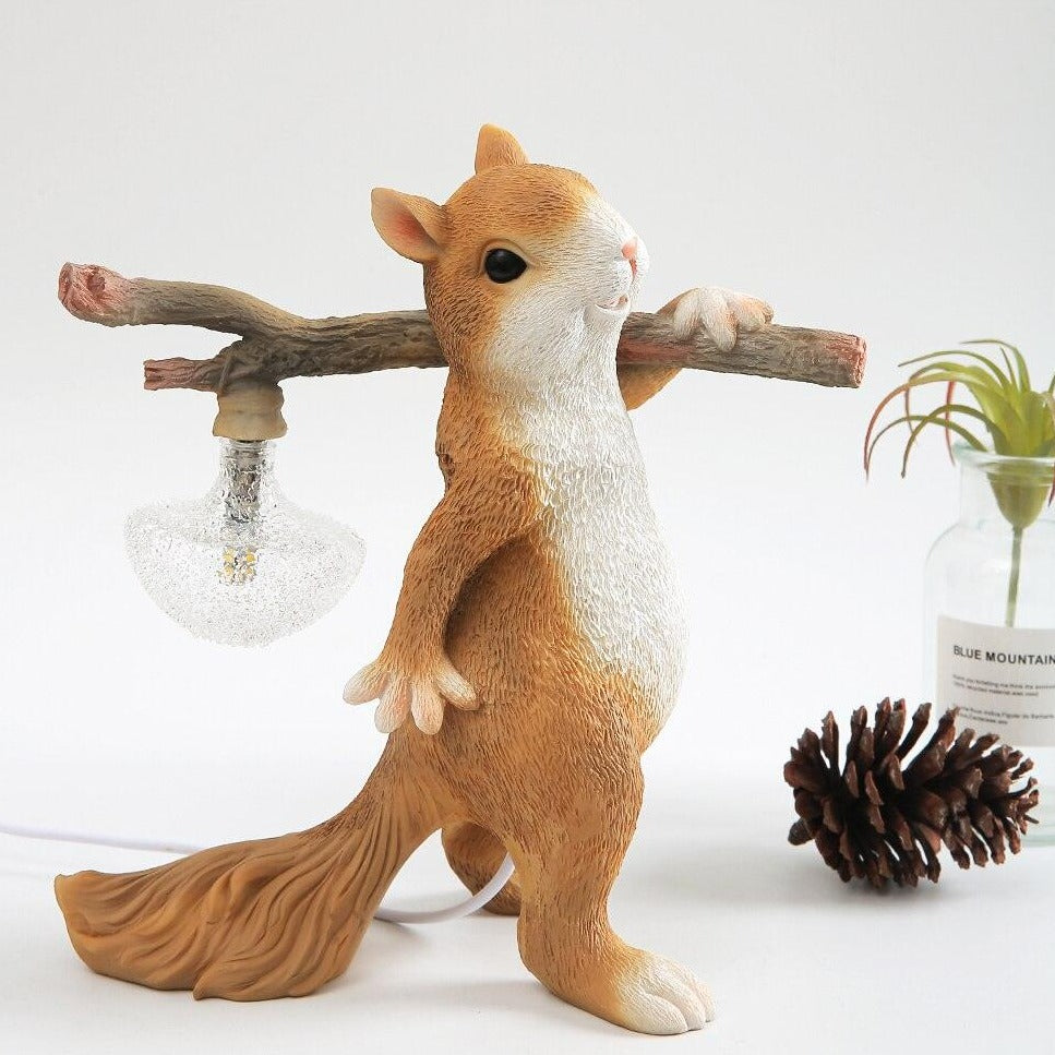 Decorative Squirrel Table Lamp