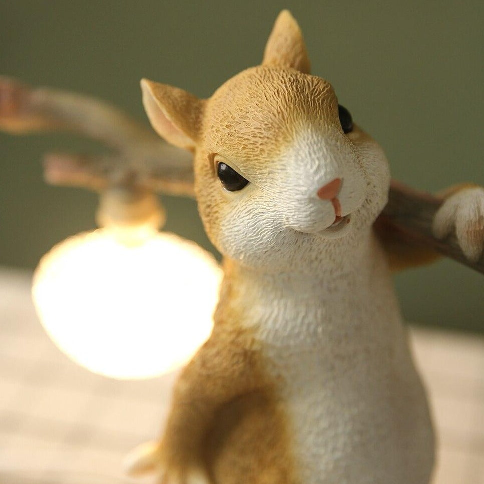 Decorative Squirrel Table Lamp