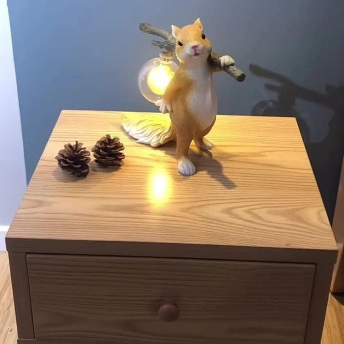 Decorative Squirrel Table Lamp