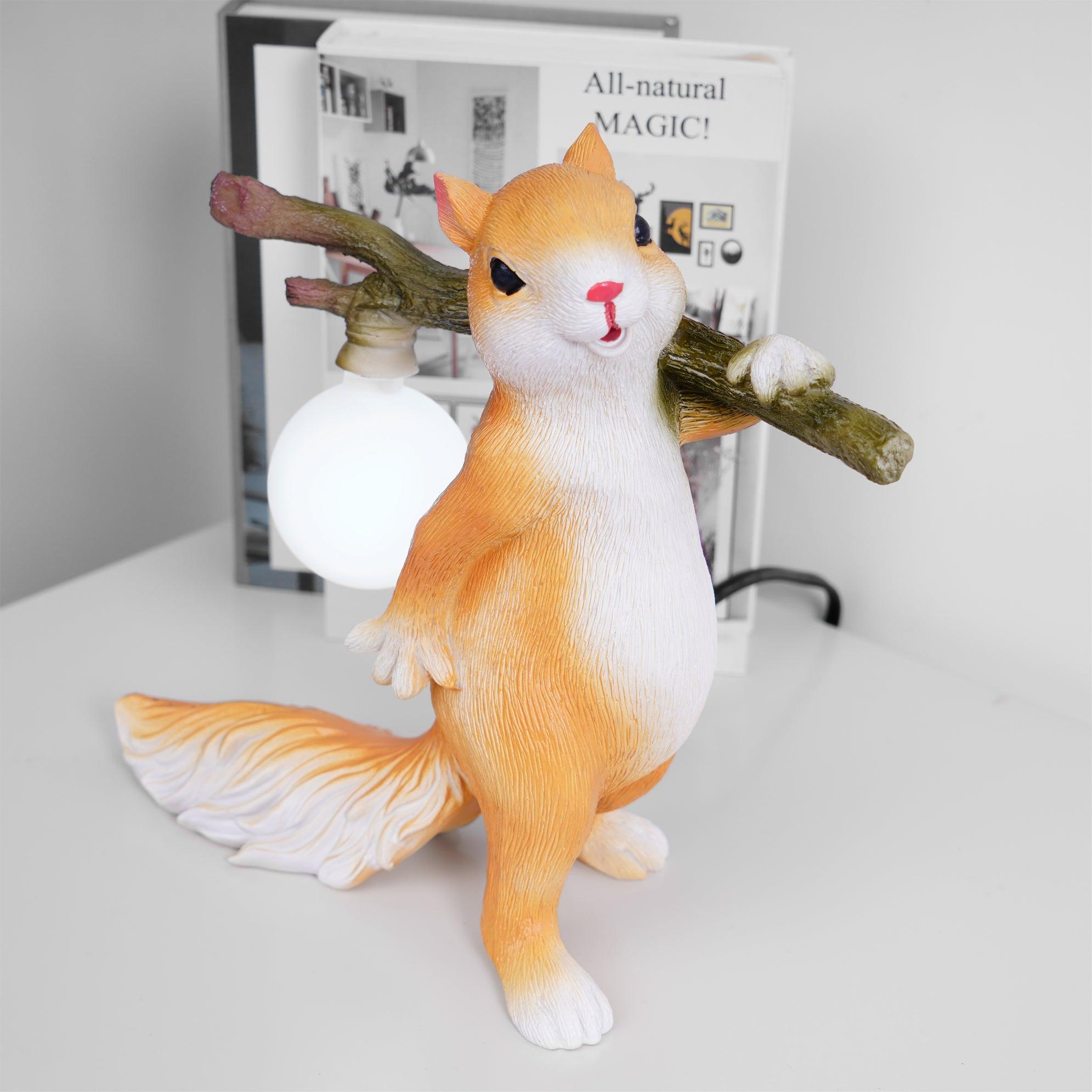 Decorative Squirrel Table Lamp