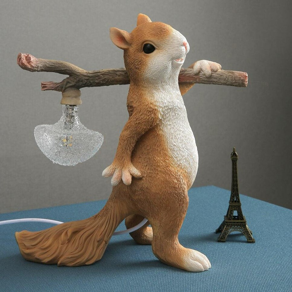 Decorative Squirrel Table Lamp