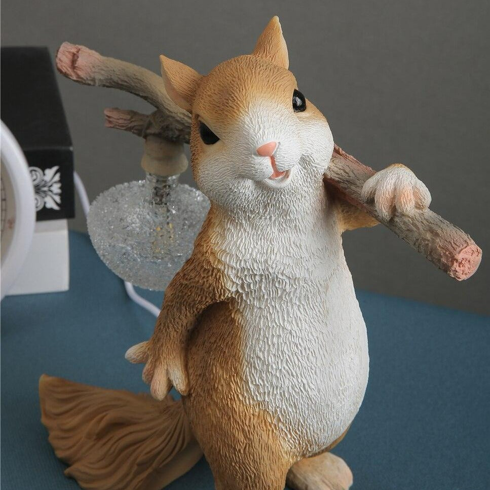 Decorative Squirrel Table Lamp