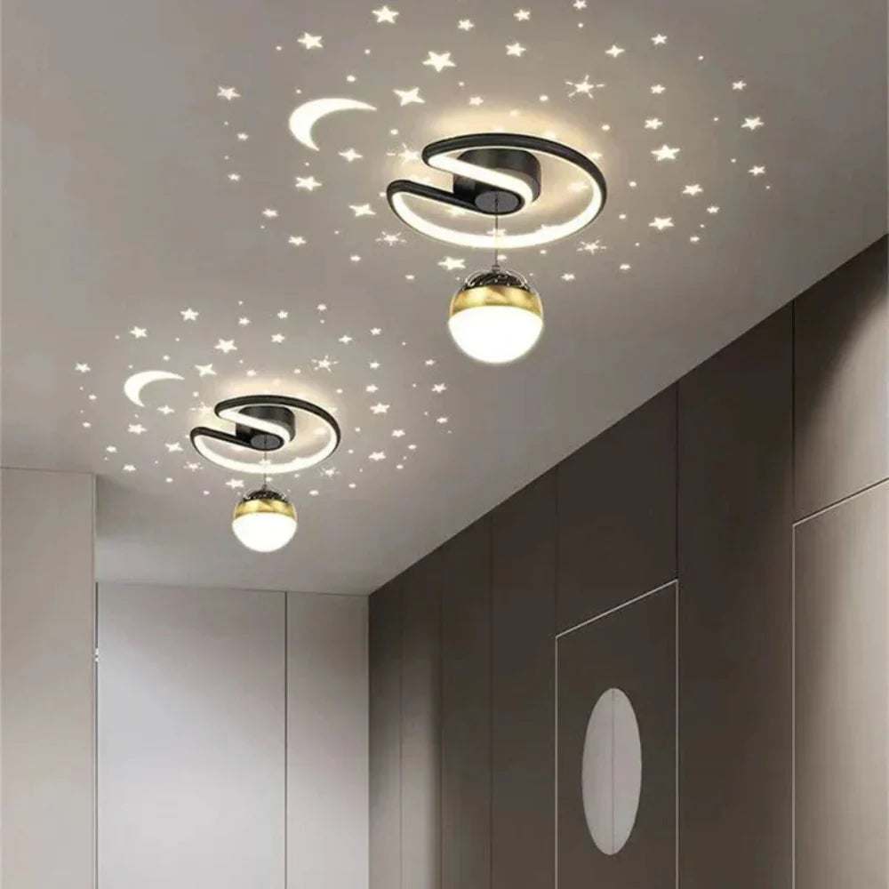 Modern Starry Sky LED Ceiling Lamp – Dimmable and Modern