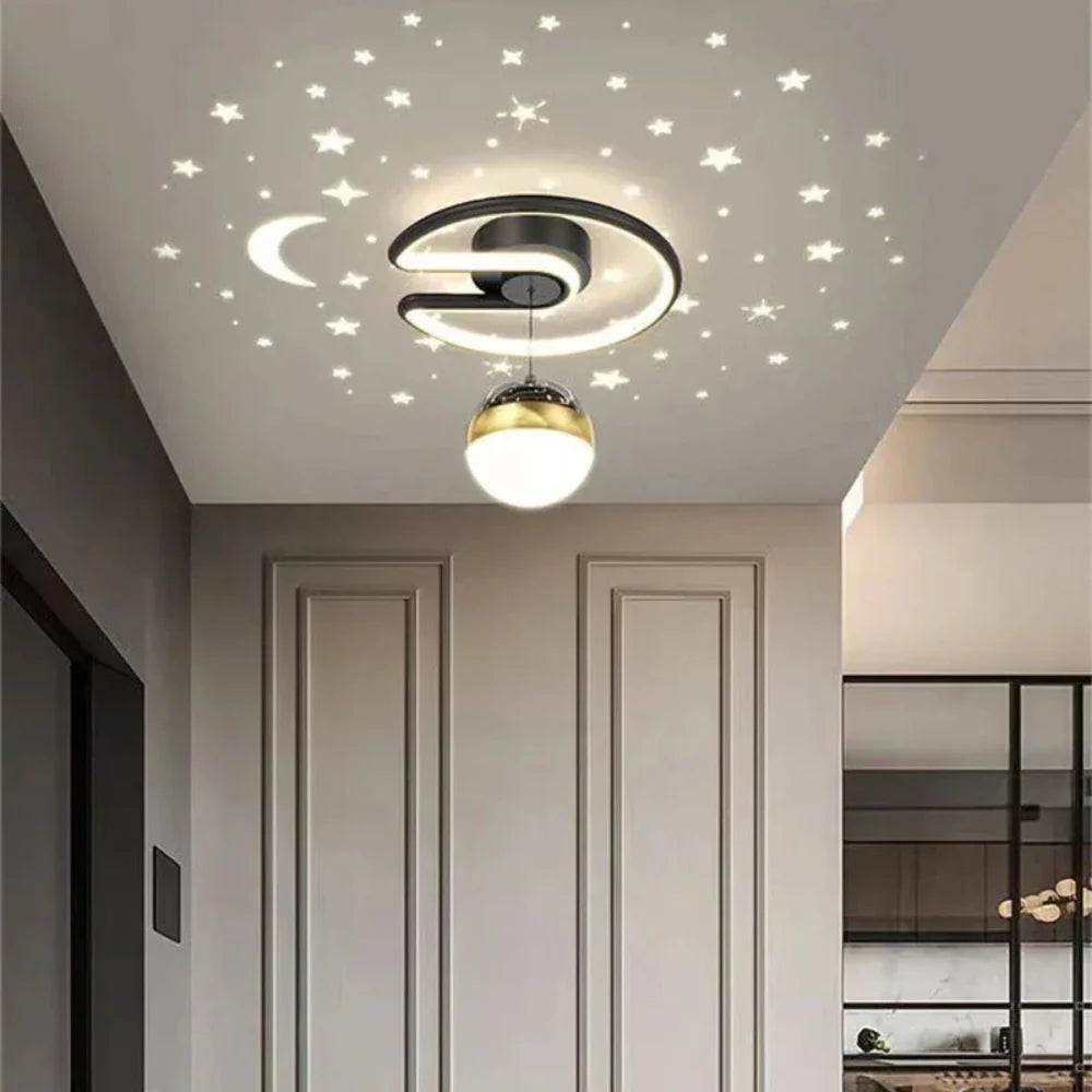 Modern Starry Sky LED Ceiling Lamp – Dimmable and Modern