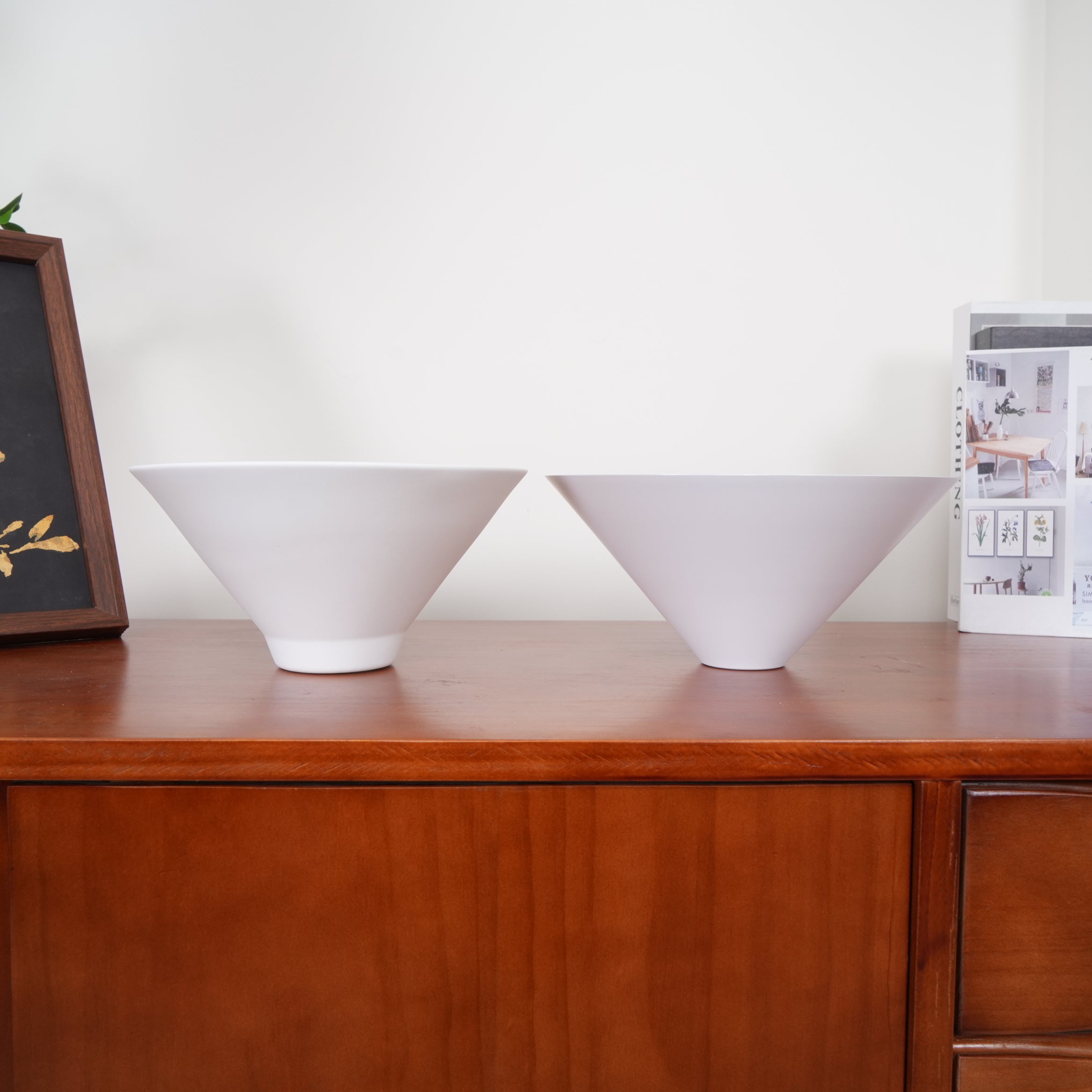 Double Head Pendant Lamp - Ceramic Shade Lighting Fixture