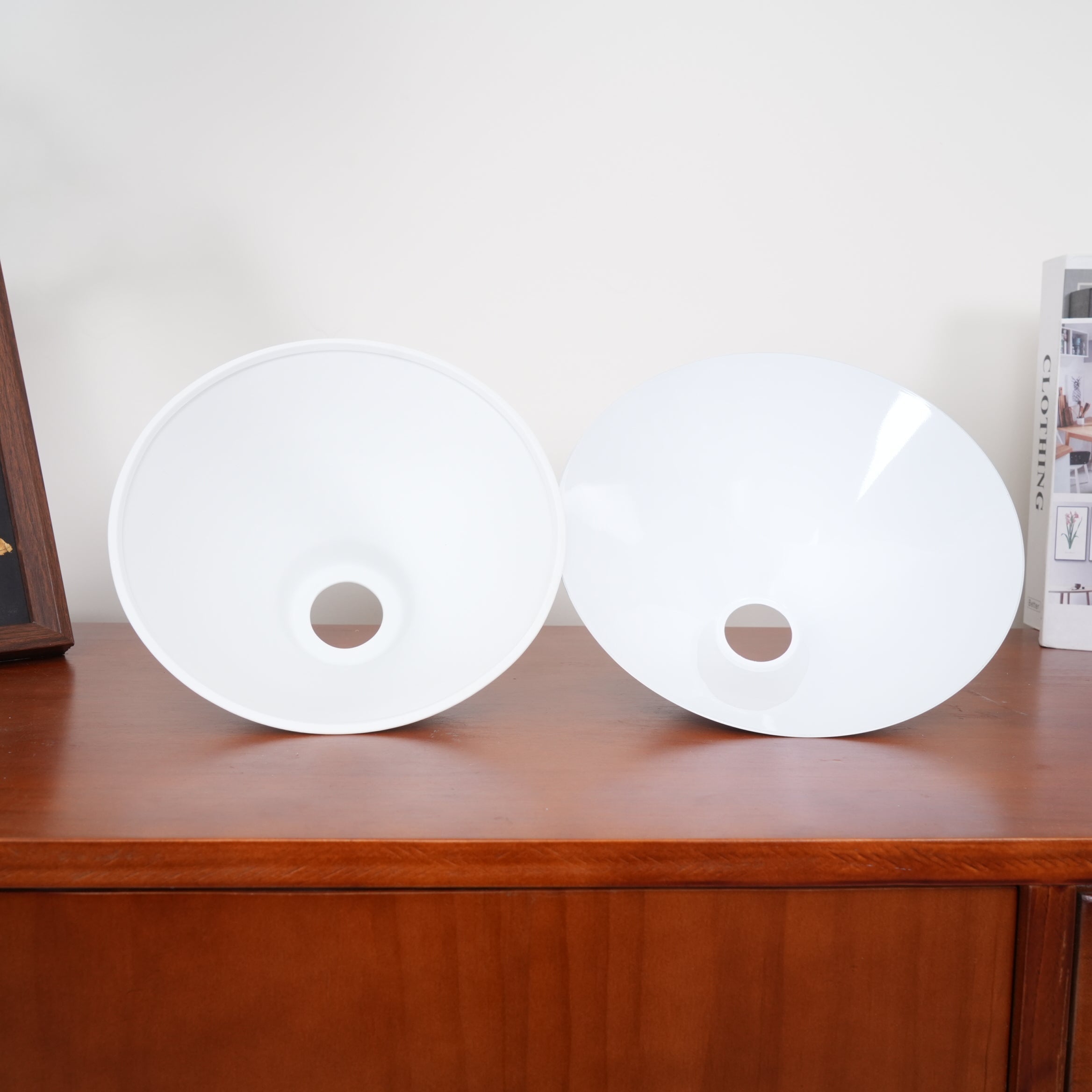 Double Head Pendant Lamp - Ceramic Shade Lighting Fixture