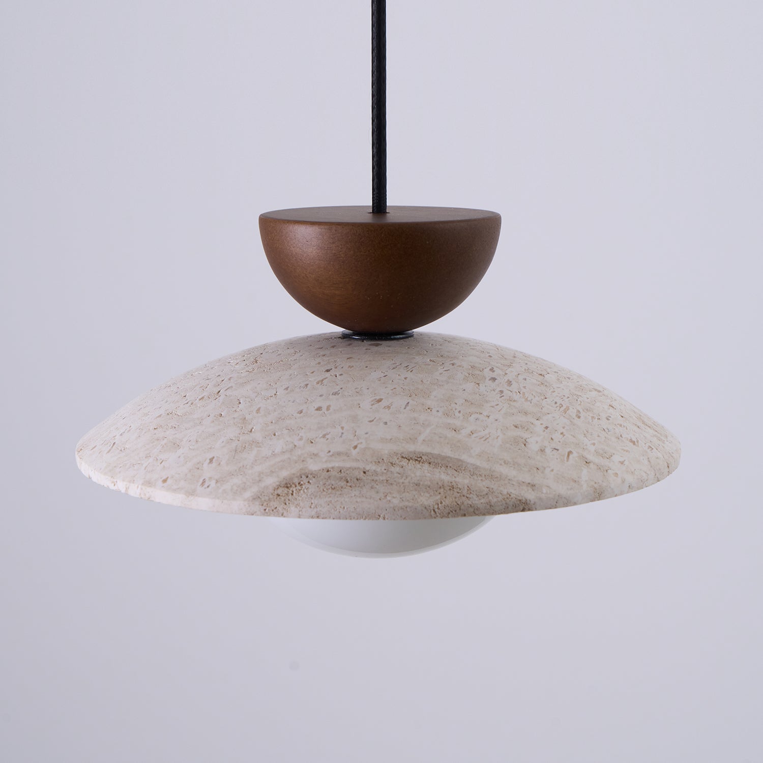 Natural Travertine Stone Pendant Light – Minimalist Ceiling Light